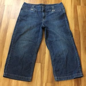 White House Black Market crop jeans, w/sparkles